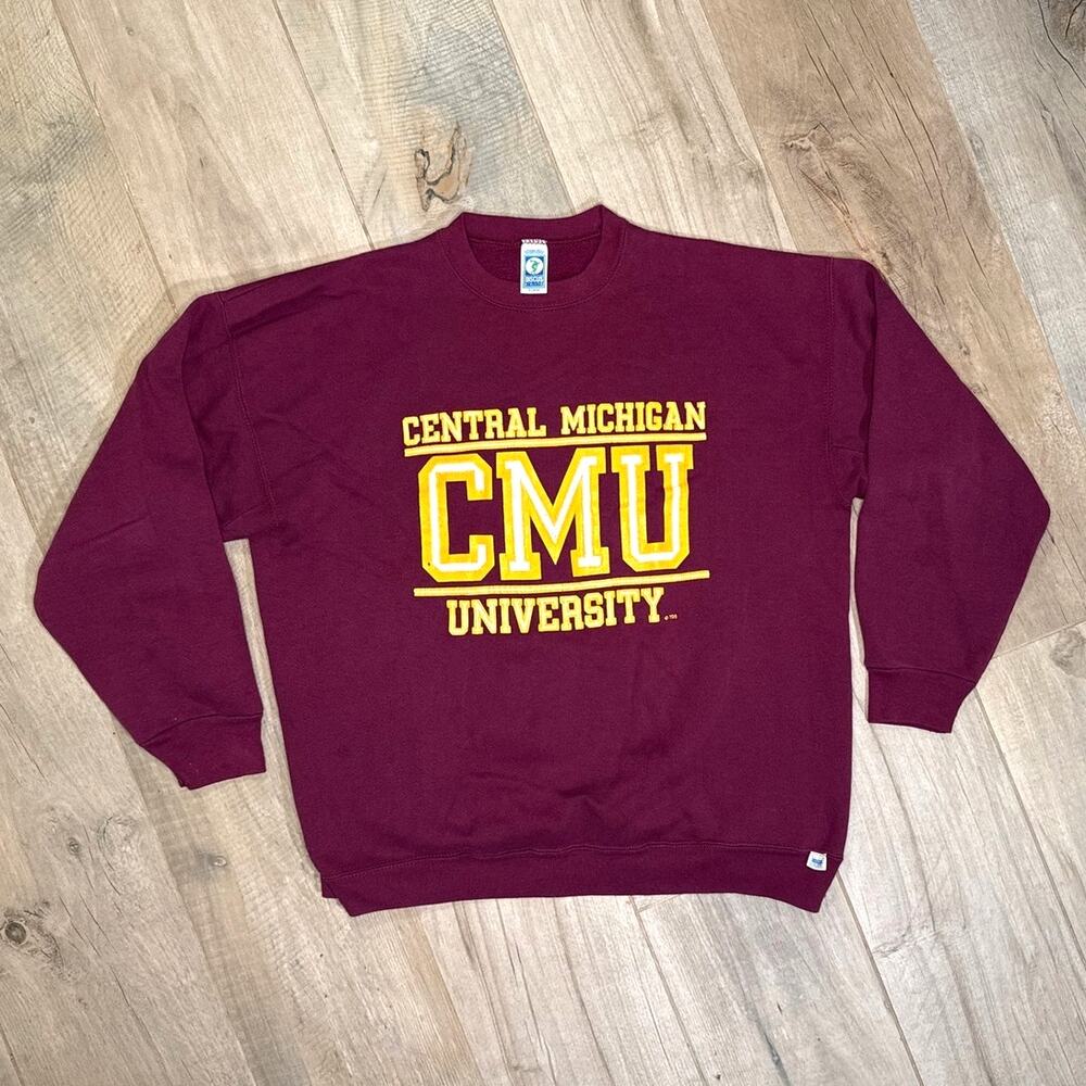 Central Michigan University Sweatshirt Vintage CMU XL Chippewas